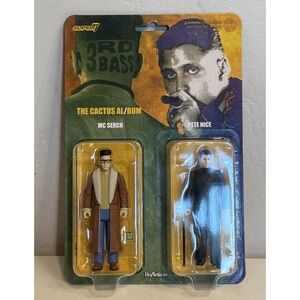 Super7 ReAction 3rd Bass The Cactus Album MC Serch Pete Nice Action Figure Set